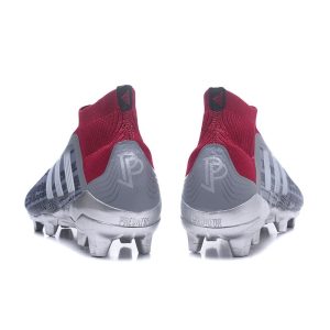 Pogba PP Adidas Predator 18+ FG Kopačky Dětské – šedočervená